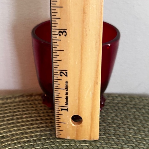 Blenko Applied Rosette Ruby Red Whiskey Tumblers or Shot Glass in pristine shape - Picture 8 of 8